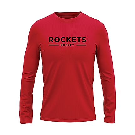 Rockets Performance Long Sleeve Tech Tee - Womens