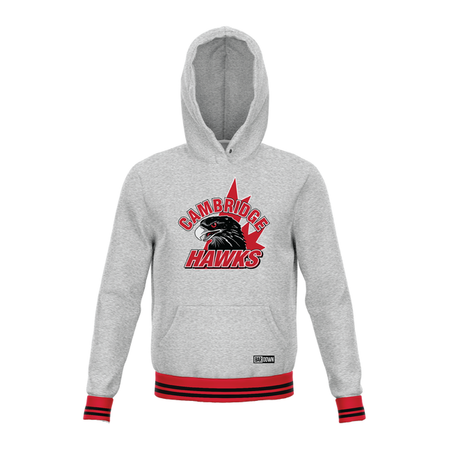 PRE ORDER - Bardown Hawks Adult Custom Fleece Stripe Hoody - ETA Early November