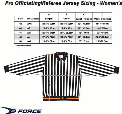 Force PRO Officiating Jerseys Women's