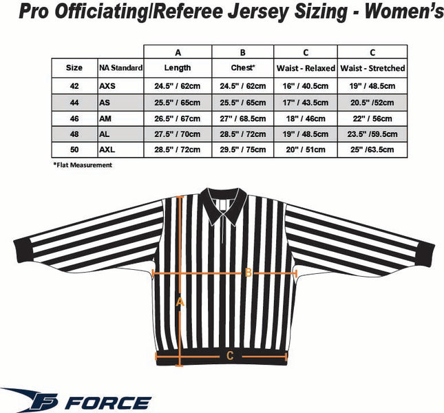Force PRO Officiating Jerseys Women's