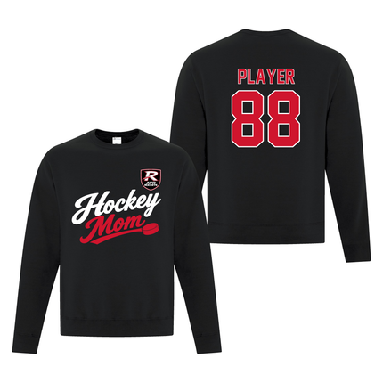 Rockets Hockey Mom Fleece Crewneck Sweatshirt