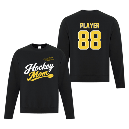 Ravens Hockey Mom Fleece Crewneck Sweatshirt