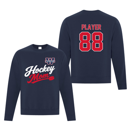 Woolwich Hockey Mom Player Crewneck