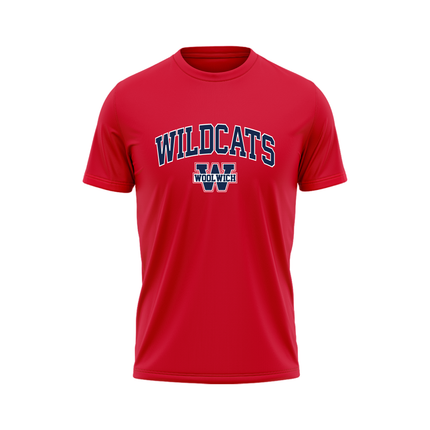 Wildcats Red Performance Tee - Adult