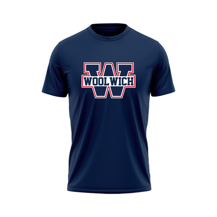 Woolwich Navy Performace Tee - Adult