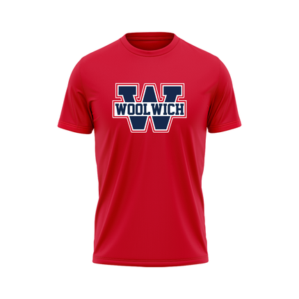 Woolwich Red Performance Tee - Adult